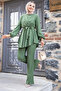Hijab Suit with V-Cross Trousers - 4