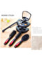 Mirror Hair Brush with Holder 5-Piece Air Cushion Comb Brush Set Women Men Comb Cosmetic Set - 6
