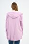 Hooded Shoulder Detailed Long Cardigan (B22-30305) - 8