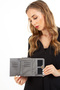 Women's Faux Leather Card Holder and Wallet - 5