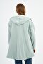 Hooded Shoulder Detailed Long Cardigan (B22-30305) - 7
