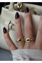 Arlo Green Stone 2-Piece Vintage Ring
