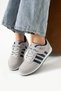 Children's Ice Navy Blue Lace-Up Single Velcro Flexible Lightweight Artificial Leather Unisex Kids Sneaker Sports Shoes