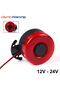 one tone DC 12V-24V 105dB Auto Warning Siren Sound Signal Backup Alarms Horns With LED Beep Reverse - 7