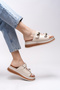 Lischaris Women's Slippers 0012321 Beige - 4