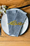 12-Pack Ramadan Kareem Metal Napkin Ornament - Islamic Home Table Decor - 6