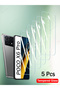 POCO X6 Pro 5Pcs Glass 5Pcs Tempered Glass For POCO X6 F5 X5 M6 C65 Pro Screen Protector For POCO X - 8