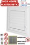 Ventilation Grille Bathroom Wc Toilet Grille Plastic Louver White 45X55Cm.