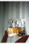 Stone 2-Piece Stirrer Cocktail Glass - Soft Drink Glass Set - with Rotation Mechanism - 160 ml - 4