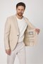 Alturo Men's Beige Spring-Summer Honeycomb Print Regular Fit Blazer Jacket - 6