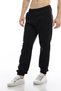Men's Elastic Loose 3 Thread Winter Jogger Black Sweatpants