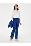 Cobalt Blue Flare Fit Fabric Trousers 50290397 -Vr045 - 3