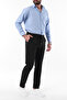 Siyah Slim Fit Beli Bağlama Detaylı Lastikli Kumaş Dokuma Pantolon TMNAW25PL00027 - 2