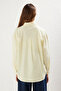 Sarı Loose Fit Pamuklu Dokuma Gömlek TWOAW20GO0107 - 5