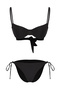 Siyah Balconette Kaplı Regular Normal Bel Bikini Takımı TBESS25BT00083 - 5