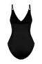 Black U-Neck Accessorized Swimsuit Tbess25Ma00055 - 6