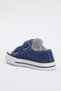 Navy Blue Double Velcro Rubber Sole Children Unisex Kids Sports Shoes Takss25Sn00022 - 5