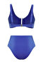 Saks Aksesuarlı Bralette Kaplı Regular Yüksek Bel Bikini Takımı TBESS25BT00115 - 7