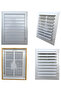 Ventilation Grille Bathroom Wc Toilet Grille Plastic Louver White 45X65 Cm. - 7