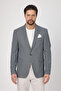 Alturo Men's Navy Blue Spring-Summer Honeycomb Pattern Regular Fit Blazer Jacket