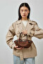 Mini Pei Suede Bag Bitter Brown - 3