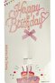 Handwritten Happy Birthday Cake 3D Double-Sided Birthday Cake Decoration for Cake with Bow - 2