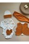 Hospital Release Set with Vest - Cinnamon / (Vest, Pants, Body, Beanie, Gloves) - 2