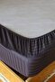 Luxury Hotel Series Single Fitted Sheet Striped Cotton Satin Duvet Cover Set Anthracite Color - 4