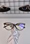Leopard Cat Eye Bone Transparent Women's Unisex Blue Light Protection Screen Goggle Glasses - 4