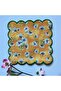 Daisy Digital Printed Decorative Cocktail Napkins with Green Embroidered Edges 15 X 15 Yellow Fabric