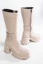 Fashion 7 cm Heel Belted Lace-Up Full Fit Comfortable and Stylish Boots & Booties - 4