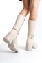 Fashion 7 cm Heel Belted Lace-Up Full Fit Comfortable and Stylish Boots & Booties