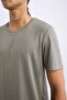 Crew Neck Printed Fit Slim Fit Athlete T-Shirt - Short Sleeve X6142Az25Sp - 6