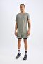Crew Neck Printed Fit Slim Fit Athlete T-Shirt - Short Sleeve X6142Az25Sp - 2