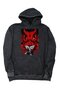 Oversize Zaraki Kenpachi Printed Hooded Washable Sweatshirt, Unisex Bleach Anime Themed Hoodie