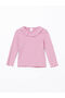 Crew Neck Basic Girls' T-Shirt - S54155Z1