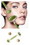 Set of 2 Double-Sided Skin Cleansing Brush and Jade Stone Double-Sided Skin Massage Tool - 3