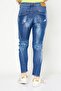 Women Regular Fit Washed Stretchable Denim Jeans, Blue - 4