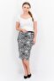 Women Animal Print Midi Skirt, Multicolor - 3