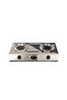 Stainless Steel Double Burner Gas Stove - Piezo Ignitio - Enamel Pan Support - 5