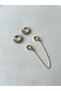 Chubby Chain Hoop Earrings Mix - 3