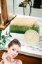 Set of 2 Natural Pumpkin Fiber Aloe Vera Soap Exfoliating Care Firming Acne Cleansing Fiber Facial Pad - 3