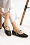 Women's Black Ballerinas Comfortable Lightweight No Sound Orthopedic Daily Shoes Ballerinas Home Office Outdoor Shoes - 2