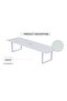 Vorm 136-24 Modern Conference-Meeting Table for Office, Home-(6 Seater, White) - 2