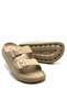 Double Buckle Lightweight Eva Summer Beach Slippers Pool Slippers Washroom Slippers Mink - 5