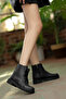 Fur Boots with Zipper & Ties, Cold & Water Resistant, Black, Guaranteed Winter Boots - 7