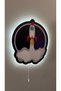 Decorative Wooden Printed Space Rocket Children's Room Night Light 29*34 - 2