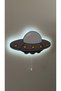 Decorative Wooden Printed Spaceship Ufo Children's Room Night Light 21*42 - 2