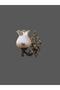 Single Elbe Sconce with Tumbled Honey Color Glass - 2