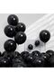 10 Black Latex Balloons - 12 Inch - 4